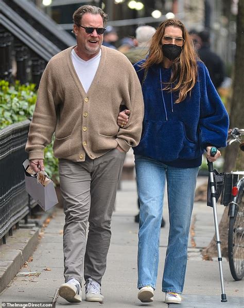 Brooke Shields Leans On Her Husband Of 20 Years Chris Henchy While