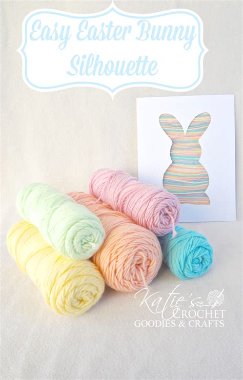 Easy Easter Craft For Toddlers Bunny Silhouette Yarn