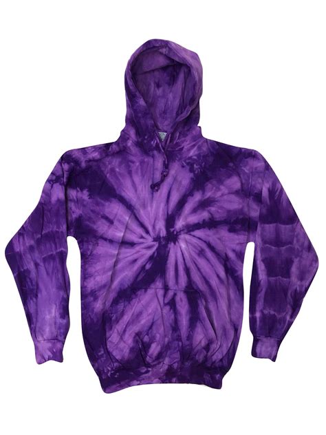 Purple Tie Dye Hoodies Sweatshirts Adult Zandys Bargains