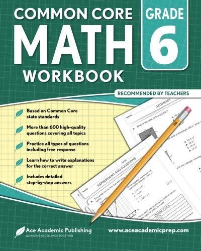6th Grade Math Workbook Commoncore Math Workbook By Ace Academic