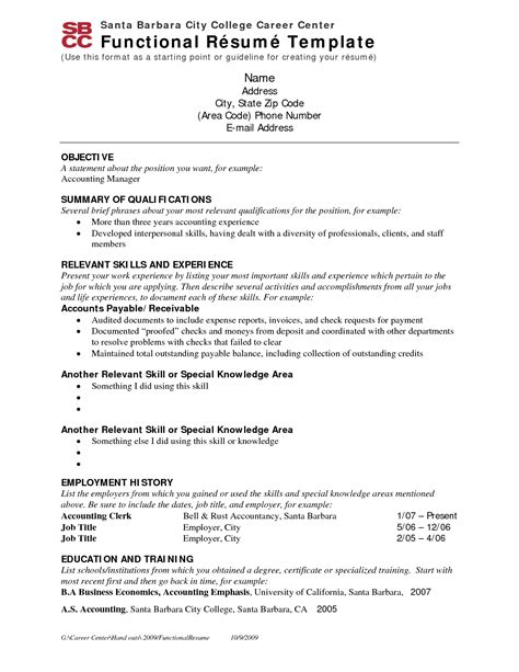 Resume examples & samples by industry. Resume Sample for Employment
