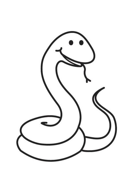 Coloring Ular Mewarnai Snakes Belajar Repteis Serpientes Slang