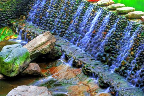 Stone Waterfall Stock Photo Image Of Colorful Stone 4489062