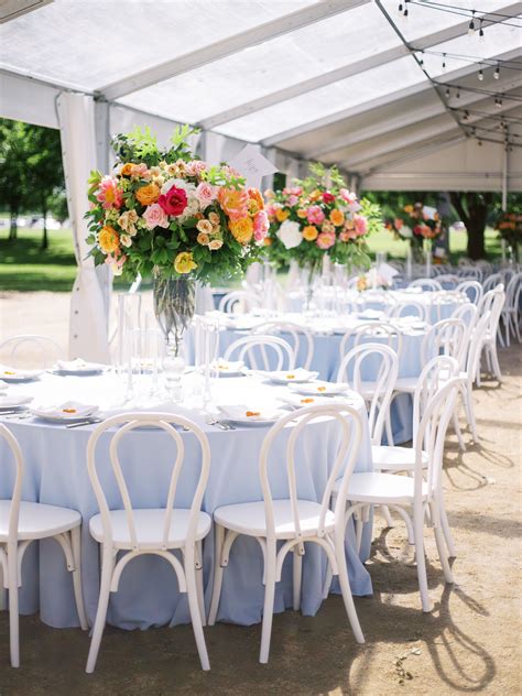 We have a wide variety of folding banquet tables in both rectangular and rounds as well as specialty and cocktail tables. Classic White Bentwood Chairs at a Fort Worth Wedding ...