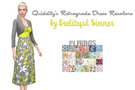 Quiddity Jones Retrograde Dress Recolors The Sims 4 Catalog