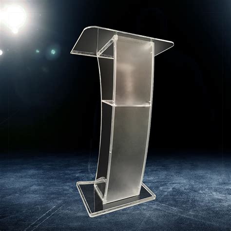 Conference Pulpit Acrylic Transparent Podium Clear Church Lectern