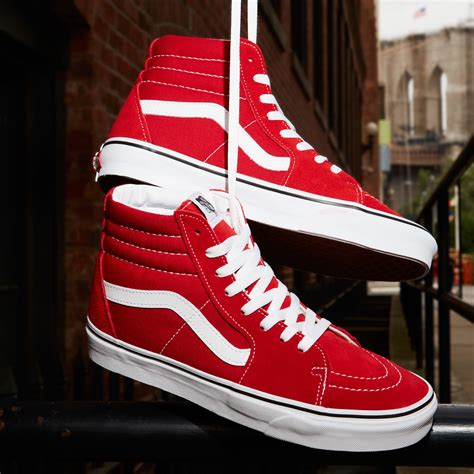 Vans Sk Hi Skate Shoe Racing Red Journeys