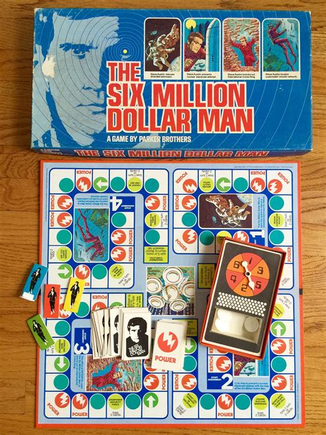 Parker Brothers The Six Million Dollar Man 1975 Complete Million Men