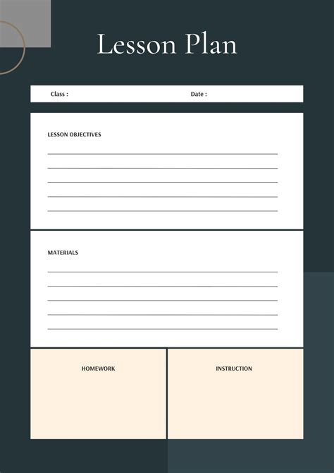 20 Downloadable Lesson Plan Template Simple Template
