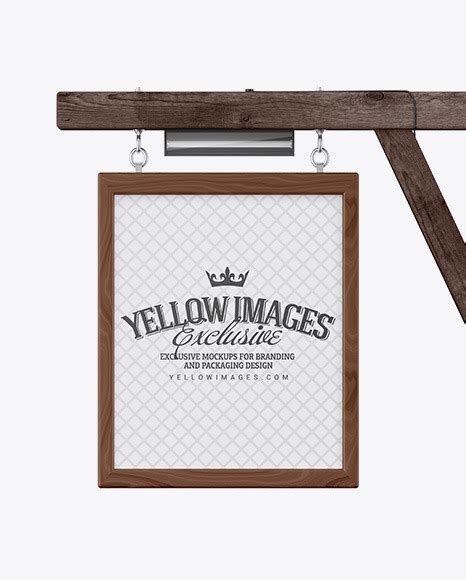 Wooden Sign Mockup Free Download Images High Quality Png 