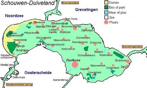 Plattegrond Noordzee Noordgouwe Nieuwerkerk