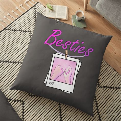 Besties Floor Pillow By Vulpress Besties Floor Pillows Pillows