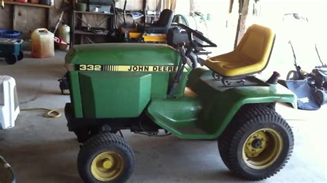 John Deere 332 Diesel Garden Tractor Youtube