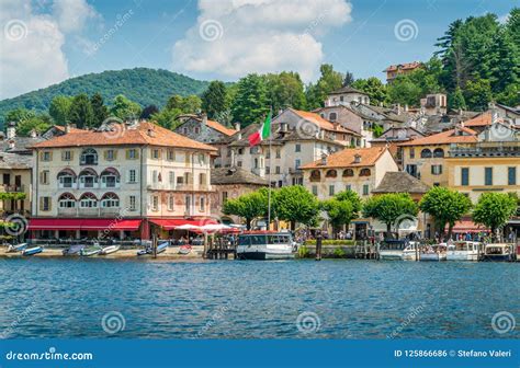 Scenic Sight In Orta San Giulio Beautiful Village On Lake Orta