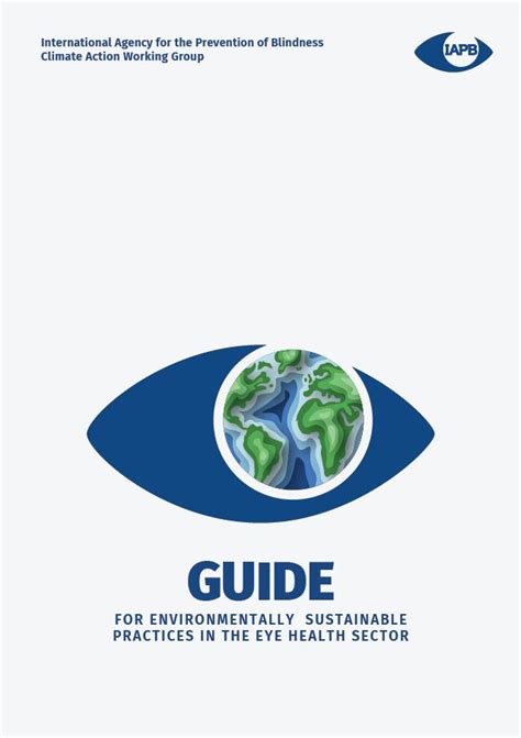 Guide For Environmentally Sustainable Practices In The Eye Health