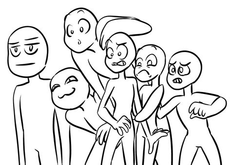 Draw The Squad People Funny Squad Drawing Base People Draw Your