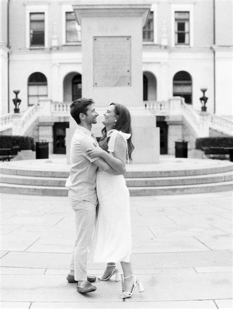 Black And White Engagement Photos Hello Her