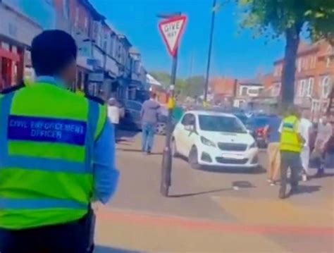 Shocking Footage Shows The Moment Two Traffic Wardens Are ‘attacked In