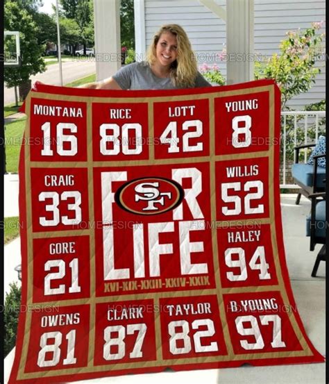 San Francisco 49ers Nfl Quilt Birthday T 49ers T For Etsy