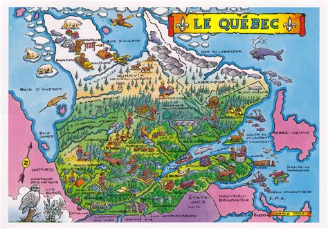 Quebec city recruits around the world. Quebec: flag, map, and UNESCO | deltiolog