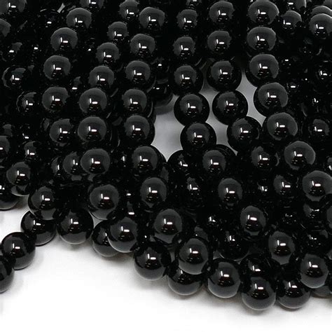 Black Onyx Round Beads 8mm 15 String Beads And Beading Supplies