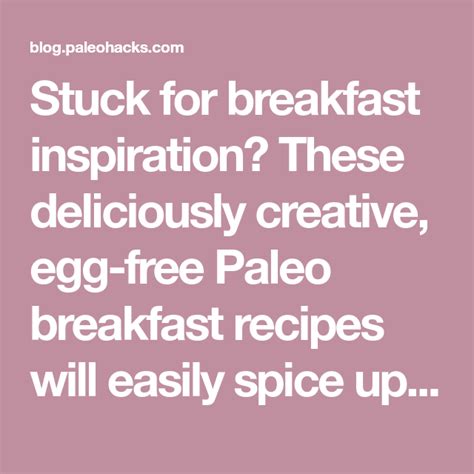 Stuck For Breakfast Inspiration These Deliciously Creative Egg Free