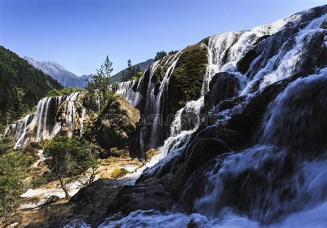 Jiuzhaigou Waterfall Stock Photo Image Of Asia Tourism 35496408