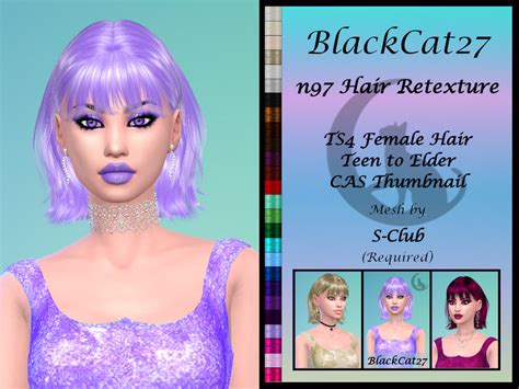 The Sims Resource S Club N97 Hair Retexture Mesh Needed