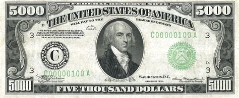 Fileus 5000 1934 Federal Reserve Note