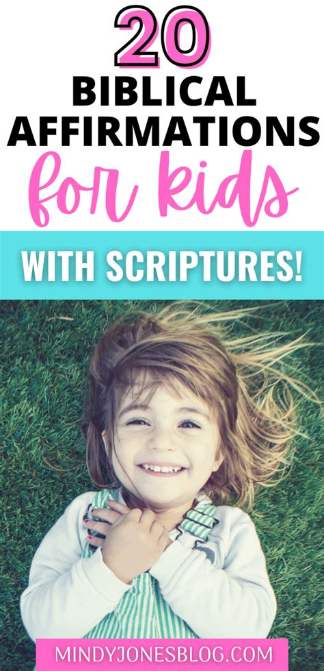 20 Biblical Affirmations For Kids To Repeat Mindy Jones Blog