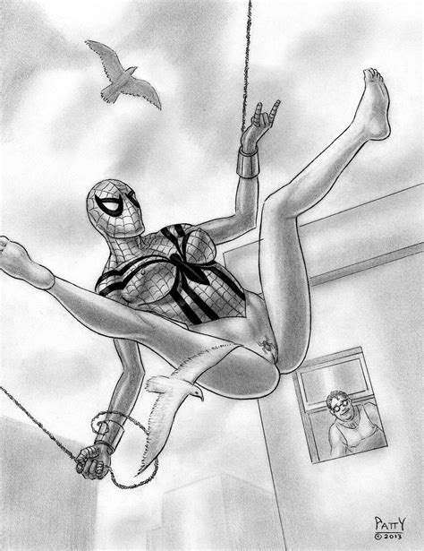 Spider Girl Swings Naked Superheroes Pictures Pictures.