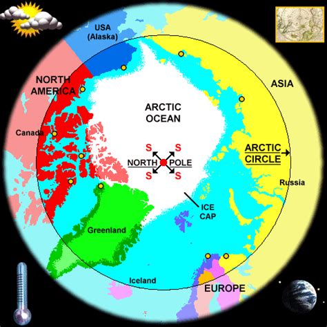 Map Of The Arctic Circle Facts And Information Beautiful World Travel