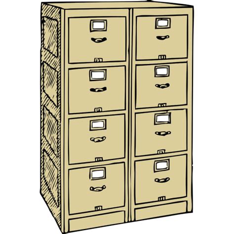 Double Drawer File Cabinet Png Svg Clip Art For Web Download Clip