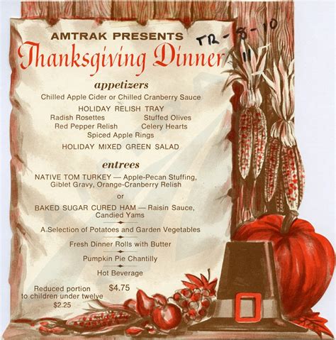 A Thanksgiving Feast — Amtrak History Of Americas Railroad