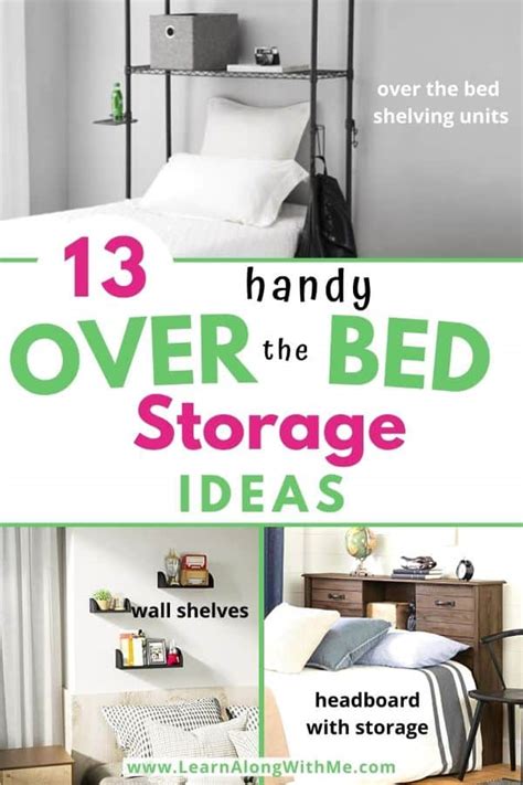 13 Handy Over Bed Storage Ideas With Pics Learn Along Me