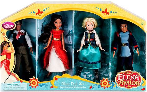 Disney Elena Of Avalor Exclusive 5 Inch Mini Doll 4 Pack Set