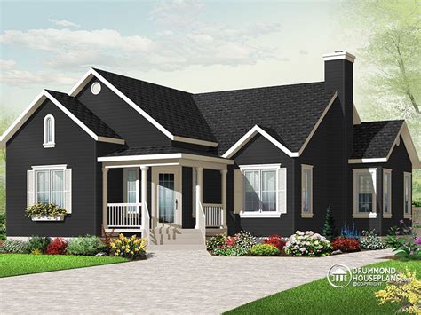 Beautiful 3 Bedroom Bungalow With Open Floor Plan By Drummond House Plans