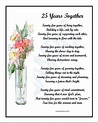 25 Years Together DIGITAL DOWNLOAD Anniversary Poem 25th - Etsy ...