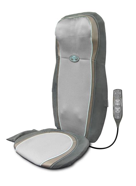 Homedics, quad shiatsu pro massage cushion with heat, zone control. HoMedics 2in1 Back & Shoulder Shiatsu Massage Chair ...