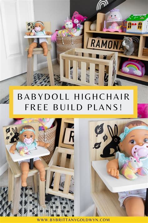 check out my free modern wooden doll high chair plans in 2021 doll high chair wooden diy
