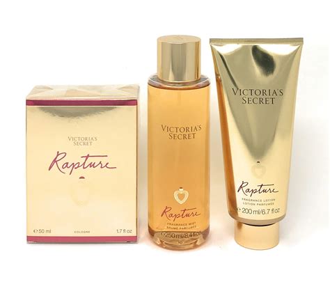 Victorias Secret Rapture Cologne Mist Lotion 3 Piece Bundle