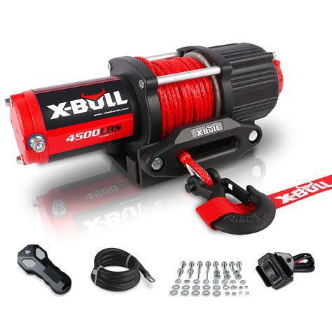 Buy X Bull 4500 Lbs Winch 12v Electric Winch Kits With Fairlead Atv