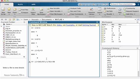 08 Order Of Operations In Matlab Youtube