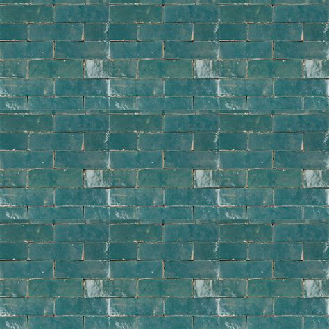 Teal Glazed Brick Jatana Interiors Tiles