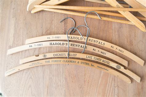 10 Wood Hangers Vintage Clothing Hangers From Toronto Canada With