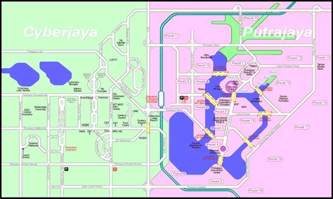 Cyberjaya Putrajaya City Map Cyberjaya Mappery
