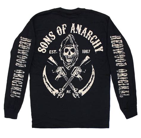 Sons Of Anarchy Redwood Original Long Sleeve T Shirt Anarchy Shirts