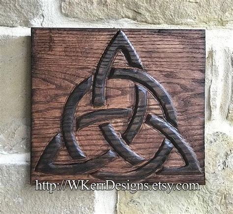 Raised Relief Trinity Celtic Knot Carving Celtic Art Celtic Home