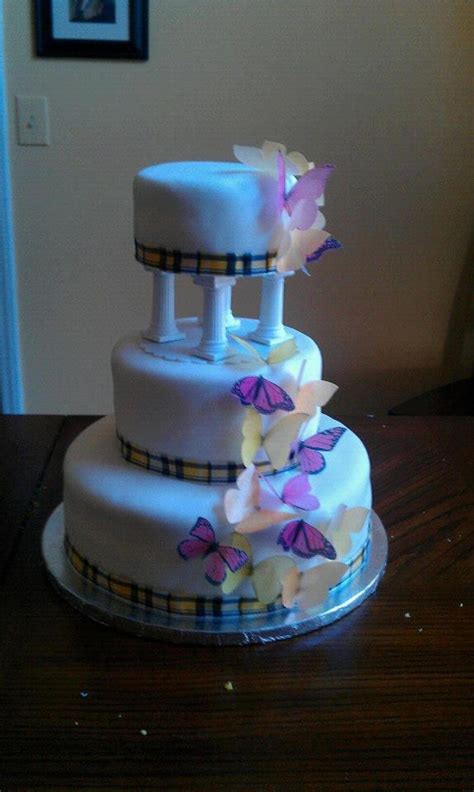 40th Birthday Butterfly Cake