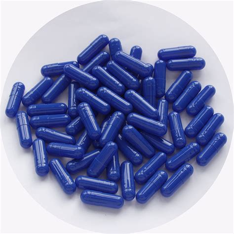 The Alchemists Apothecary Empty Gelatine Capsules Blue Size 0 Pack Of